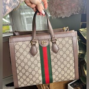 Gucci OPHIDIA GG MEDIUM TOTE BAG